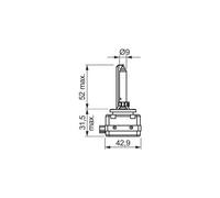 Bosch 1987302907 Spotlight Bulb Fits Opel Porsche Seat Skoda Vauxhall Volvo VW