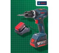 Bosch XMS25COMBIB Bosch GSB18V-55 Combi Drill 2x 4Ah