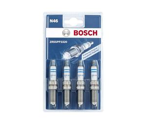 Bosch ZR5SPP3320 (N46) - Spark Plugs Double Platinum - Set of 4