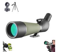 Bosco Hd-7 Spotting Scope with 25-75x80 Mm Zoom Lens,with Tripod, Carrying Bag,and Smartphone Adapter,Spectacle for Wildlife Observation, Shooting, Hunting, Bird Watching, Moon-A