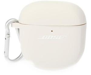 Bose Case Cover for QuietComfort Earbuds II, Protective Silicone Exterior, With Aluminium Carabiner for Convenient Carrying, Soapstone