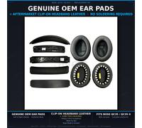 Bose QC35 II Genuine OEM Ear Pads + Clip-On Headband Cushion Repair Kit