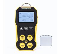 Bosean Multi Gas Monitor, 4 in 1 Gas Detector, O2, CO, H2S, EX Meter with LCD Display Backlight Rechargeable Sound Light Vibrate Alarm Tester Analyzer