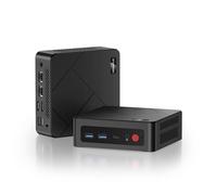 BOSGAME E4 Mini PC, AMD Ryzen 5 3550H up to 3.7GHz, 16GB RAM 512GB NVMe SSD, 4K Triple Display HDMI DP Type-C, Dual RJ45 LAN, Faster than N100 N150, Small Form Factor Desktop for Home Office Business