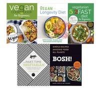 Bosh Simple, Part Time, Vegetarian 5 2 Fast, Vegan Longevity Diet 5 Books Set