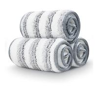 BOSHENG Flat Mop Pads, Mop Replacement Pads, Stronger Absorbent Microfiber Mop Pads, Machine Washable Pads, Refill 3 Packs