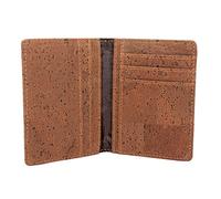 Boshiho Credit Card Wallet, Vegan Cork Wallet Ultra Slim Men Card Case Wallet ID Holder 8 Card Slots (Brown)