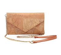 Boshiho Natural Cork Crossbody Bag, Women Vegan Handbag Cork Clutch Wallet beige Size: 10.2 x 5.9 x 1.6 inch