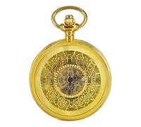BOSHIYA Smooth Mechanical Pocket Watches for Men Classic Arabic Digital Luminous Dial & Day Date Pocket Watch with Chain Christmas Graduation Birthday Gifts