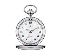 BOSHIYA Smooth Quartz Pocket for Men Classic Arabic Digital Luminous Dial & Pocket Watch with Chain Christmas Graduation Birthday Light up Couples Bracelets (A, One Size)