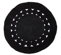 Bosie Demir Round Jute Rug Premier Housewares Black 100cm diameter