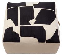 Bosie Floor Cushion Ozella Square Black/Natural