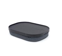Bosign CurveLine™ anti-slip knee tray 47x34 cm Black willow-grey