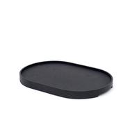 Bosign CurveLine™ Serving Tray anti-slip 39x26 cm Black willow wood
