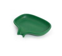 Bosign Soap dish with drainage spout silicone Dark green