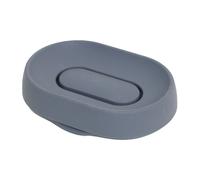 Bosign Soap tray with concealed drain spout in silicone - large Graphite