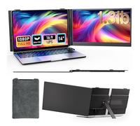 BOSII Laptop Screen Extender Portable - Ultra-Thin 14" FHD Dual Extended Monitor Display Travel Work for 14-17" Laptops Compatible with Windows/Mac