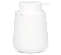 BosilunLife Ceramic Dish Soap Dispenser for Bathroom 12ounce Refillable Liquid Hand Soap Dispenser for Essential Oil, Lotion Dispenser with Pump (Liquid, White)