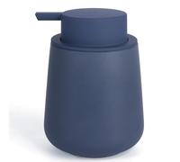 BosilunLife Ceramic Dish Soap Dispenser for Bathroom 12ounce Refillable Liquid Hand Soap Dispenser for Essential Oil, Lotion Dispenser with Pump (Liquid, Blue)