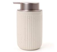 BosilunLife Dish Hand Soap Dispenser - Liquid Pump Soap Dispenser for Bathroom Decro Aprcot 12oz Ceramic Kitchen Dish Dispenser with Rust-Proof Liquid Pump Modern Refillable Lotion Bottles