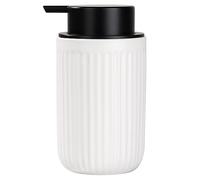 BosilunLife Dish Hand Soap Dispenser - White Liquid Pump soap Dispenser for Bathroom Decro 12oz Ceramic Kitchen Dish Dispenser with Rust-Proof Liquid Pump Modern Refillable Lotion Bottles
