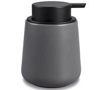 BosilunLife Grey Lotion Dispenser - Modern Ceramic Soap Dispenser Bathroom 12 oz Bottles Lotion Hand Pump Dish Liquid Dispenser for Kitchen Hand Wash
