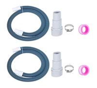 Bosiyrggrl 1-1/2In Swimming Pool Filter Hose Replacement Kit,1.5In Above Ground Pool Filter Hose for Filter,Pump,Vacuum and Skimmer