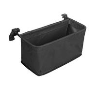 Bosiyrggrl 1 PCS Wagon Cart Tail Bag Beach Wagon Cart Accessories Black Oxford Cloth+Metal Portable Hand Push Pull Cart Basket Wagon Storage Bag