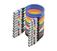 Bosiyrggrl 10 Pack 3Ft 3Pin XLR Male to Female XLR Microphone Cable Balanced XLR Cable for Mic Mixer, Recording Studio