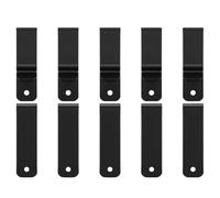 Bosiyrggrl 10-Piece Metal Belt & HolsterClips Single Hole Spring Buckle Black DIY Craft Hooks