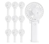 Bosiyrggrl 10 Piece Portable Handheld Fan Wedding Fan Personal Fan Small Hand Fan Portable Fan Plastic for Wedding Bachelorette Favor