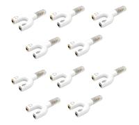 Bosiyrggrl 10pcs 3.5mm Headphone Jack Audio Splitter U Type Adapter Microphone and Audio 2-In-1 Swivel Connector B