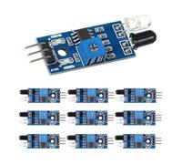 Bosiyrggrl 10pcs Intelligent Car Infrared Obstacle Avoidance Sensor Module Infrared Tube Module Photoelectric Reflection Sensor