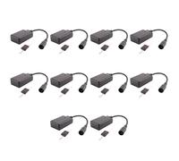 Bosiyrggrl 10X 3 Pins XLR Wireless Remote Control Receiver for Smoke Fog Machine DJ Stage Controller Receptor Fogging 400W 900