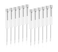Bosiyrggrl 12 Pcs Pocket Screwdriver Top and Clip Flat Blade Screwdrivers for Mechanical Electrician Repair Tools, 5.2 Inch, Easy Install Easy to Use White