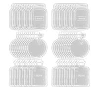 Bosiyrggrl 120Pcs Transparent Dried Flower Bookmarks, Handmade DIY Pressed Flowers Bookmark, Clear Flower Page Clips Bookmarks DIY