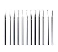 Bosiyrggrl 12Pcs 45º Hart Burr - 3/32 Inch Shank Jewelry Engraving Bits 45 Degree Heart Burs for Lapidary 009-023