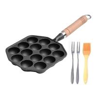 Bosiyrggrl 14Holes Non Stick Takoyaki Maker Octopus Ball Maker Octopus Baking Machine Home Cooking Baking Forms Mold Tray Kitchen,B