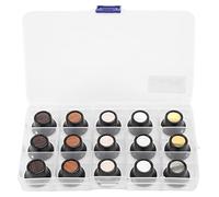 Bosiyrggrl 15Pcs Aluminum Guitar Tone and Volume Speed Control Knobs Top Hat for Lp Electric Guitar Replacement Buttons