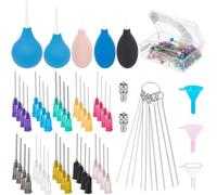 Bosiyrggrl 160 Pcs Ceramic Applicator Set, Pottery Tools Supplies, 5 Pcs Ceramic Glaze Squeeze Bottle with Adapter