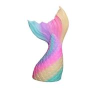 Bosiyrggrl 1pcs Rainbow Mermaid Fishtail Piggy Bank Home Gift Pendant Piggy Bank Suitable for All Ages Gift Coin Piggy Bank