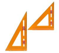 Bosiyrggrl 2-in-1 Rafter Square,Positioning Triangle Ruler Innovative Rafter Square Tool Adjustable Triangle Ruler Protractor 2pcs