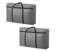 Bosiyrggrl 2 Pack Moving Bags Heavy Duty Extra Large with Strong Zippers, Storage Bag with Handles for College Students, Moving, Easy to Use