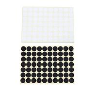 Bosiyrggrl 2 Set 19Mm Circles Round Code Stickers Self Adhesive Sticky Labels Black & White