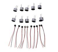 Bosiyrggrl 20 Pcs Electret Condenser Miniphone for PC Phone MP3 MP4, 10 Pcs 9.7X7Mm & 10Pcs 4X2Mm