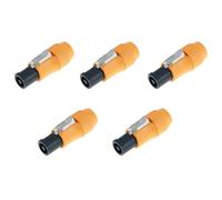 Bosiyrggrl 20A 3 Core Waterproof Flame Retardant LED Display Aviation Power Plug Stage Lighting Beam Light Power Socket Head, Easy Install Easy to Use A