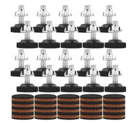 Bosiyrggrl 20Pack Adjustable Furniture Levelers with Floor Protectors,3/8 Inch Heavy Duty Leveling Feet with Rubber Pads,for Tables