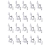 Bosiyrggrl 20Pcs Cabinet Locks Child Safety Latches Magnetic Drawer Cupboard Lock Kids Adhesive Proof Cabinet Locks White
