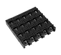 Bosiyrggrl 20pcs RJ45 8P8C Computer Internet Network PCB Jack Socket Black