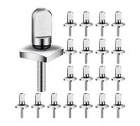 Bosiyrggrl 20Pcs Stainless Steel Fin Screw SUP Fin Screw with O Rings for Longboard SUP Paddleboard Surfboard Surfing Replacement Accessories